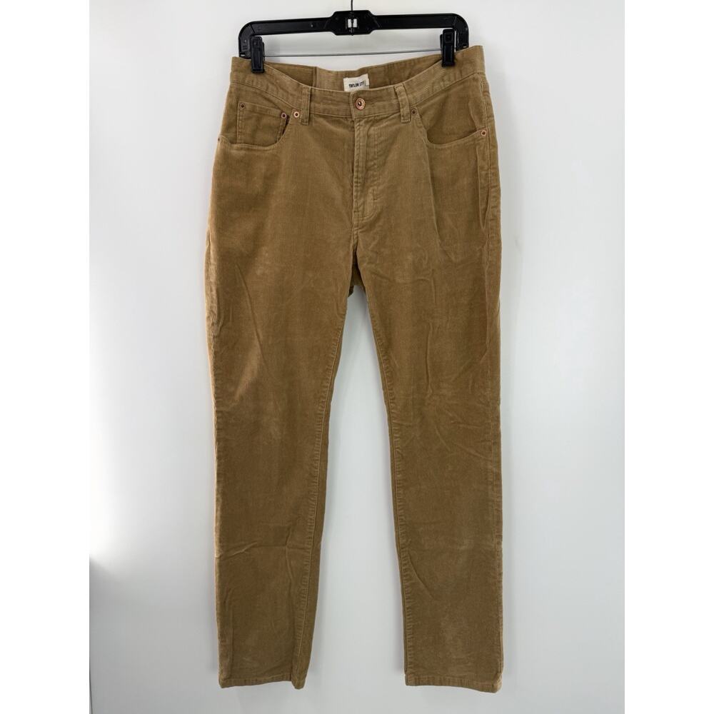 Taylor Stitch Men’s Democratic Corduroy Straight Leg Pants Tan Brown Size 32X33